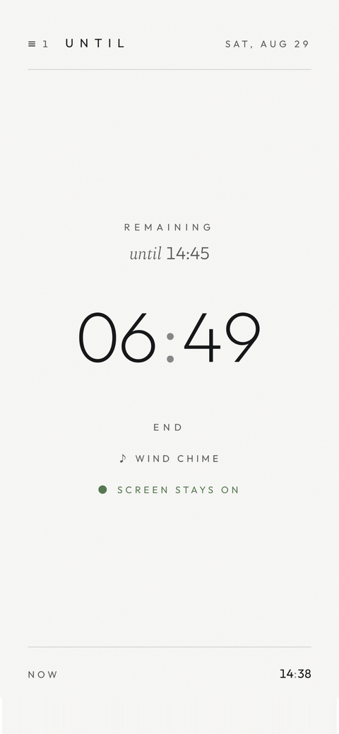 Countdown running